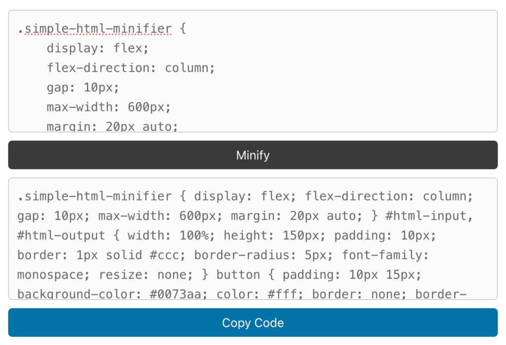 CSS Minifier Tool - Minify CSS Code Online for Faster Websites